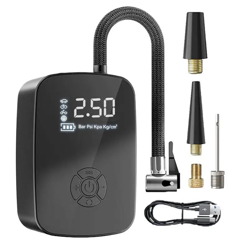 Tire Inflator Portable Air Compressor Motorcycle Air Pump Cordless Air Compressor Tire Inflator Air Pump with Light and LED
Tire Inflator Portable Air Compressor Motorcycle Air Pump Cordless Air Compressor Tire Inflator Air Pump with Light and LED