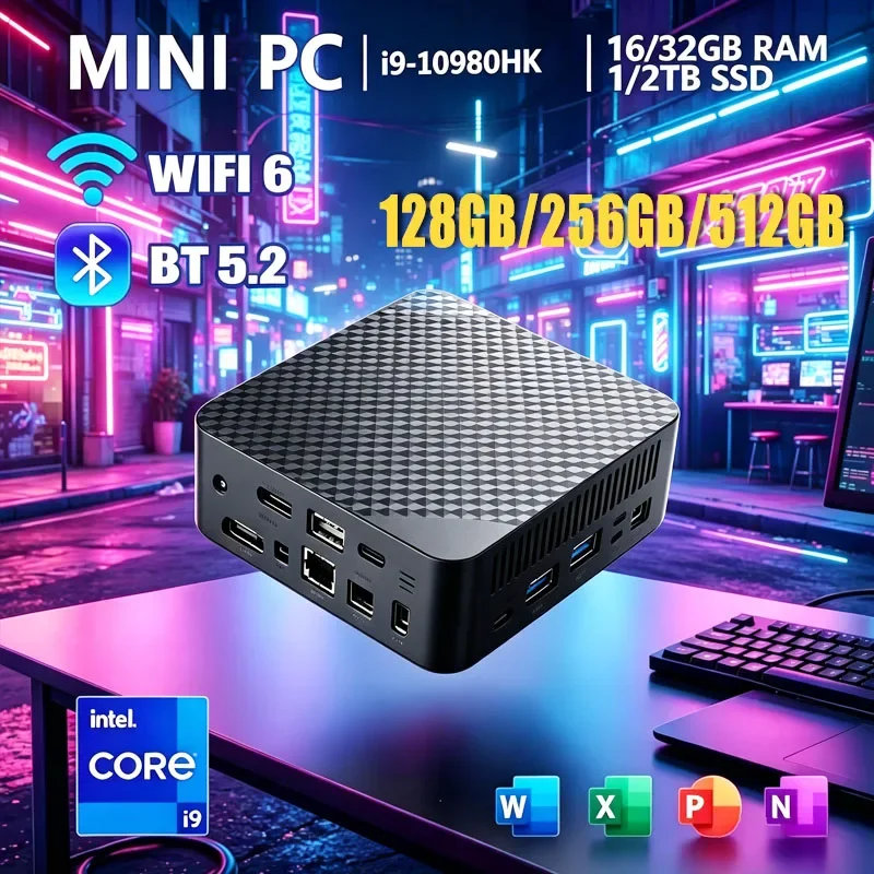 Intel Core I9 10980HK RAM 1/2TB SSD WIFI 6 BT5.2 4K 60Hz HD Mini Gaming Office Study Pc Hot Sale Portable Pc Computer
Intel Core I9 10980HK RAM 1/2TB SSD WIFI 6 BT5.2 4K 60Hz HD Mini Gaming Office Study Pc Hot Sale Portable Pc Computer