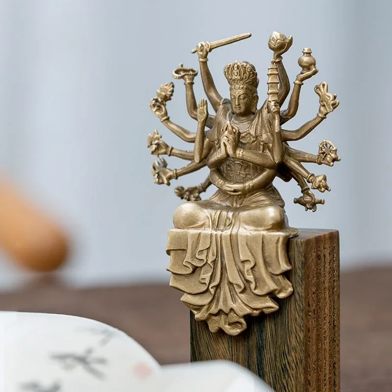 Bodhisattva Bronze Sculpture Statues Originality Buddha Mother with Small Buddha Household Mini Exquisite Tea Space Decoration
Bodhisattva Bronze Sculpture Statues Originality Buddha Mother with Small Buddha Household Mini Exquisite Tea Space Decoration
