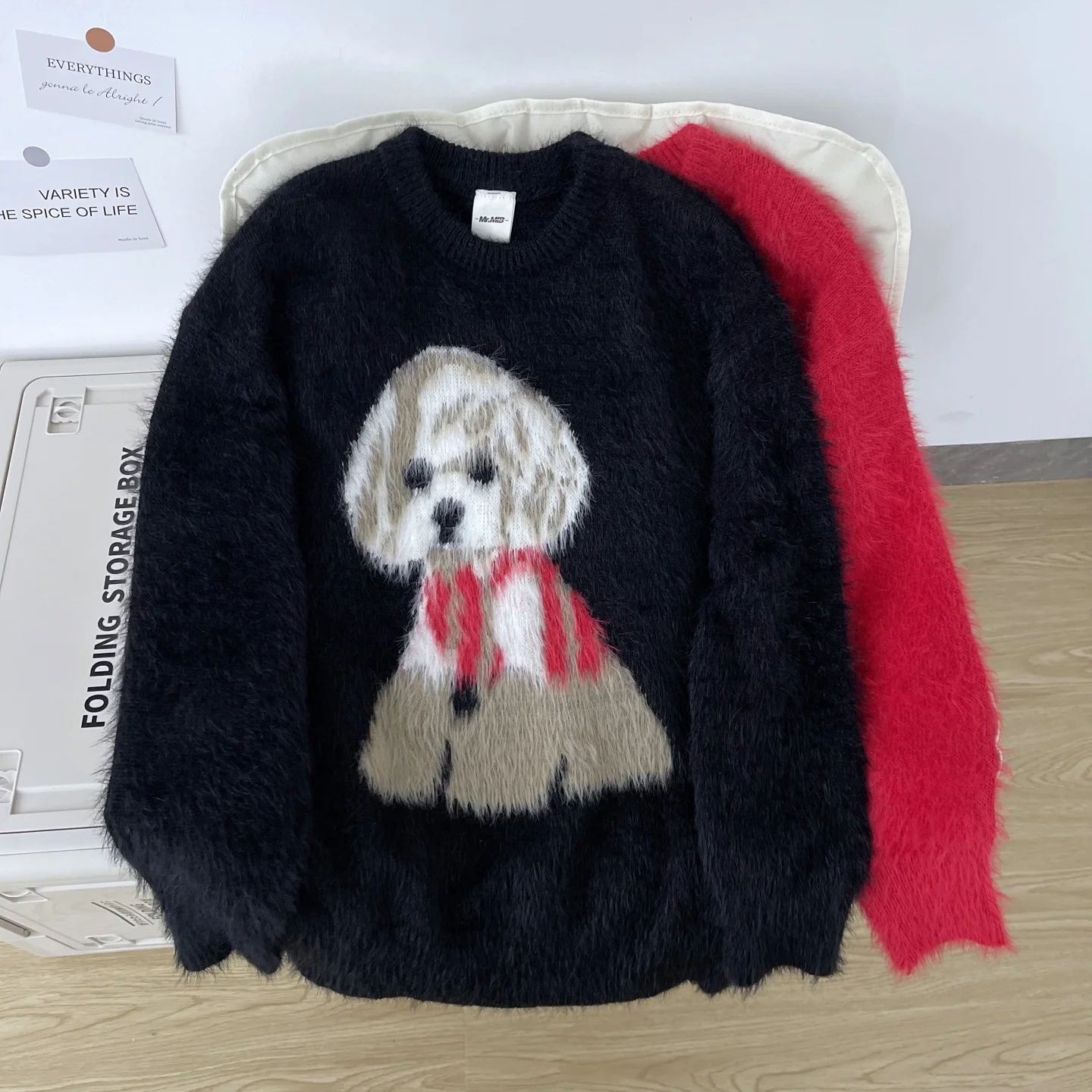 Cartoon Dog Plu Knitted round Ne Sweater Men's Autumn Winter Lazy Sle High End Feel Super Cute Inner Knitwear
Cartoon Dog Plu Knitted round Ne Sweater Men's Autumn Winter Lazy Sle High End Feel Super Cute Inner Knitwear