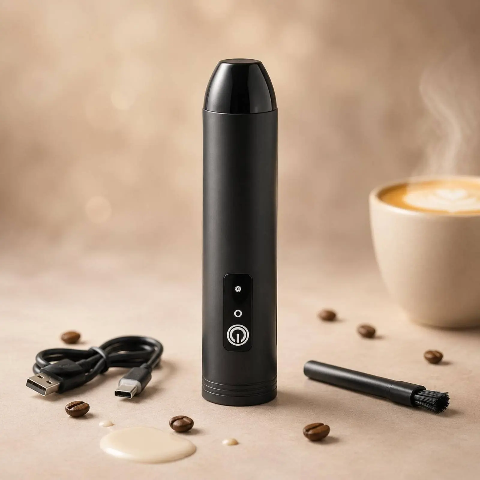 Handheld Milk Frother Compact Cordless Milk Frother Electric Whisk Stainless Steel Drink Mixer Ergonomic Handle
Handheld Milk Frother Compact Cordless Milk Frother Electric Whisk Stainless Steel Drink Mixer Ergonomic Handle