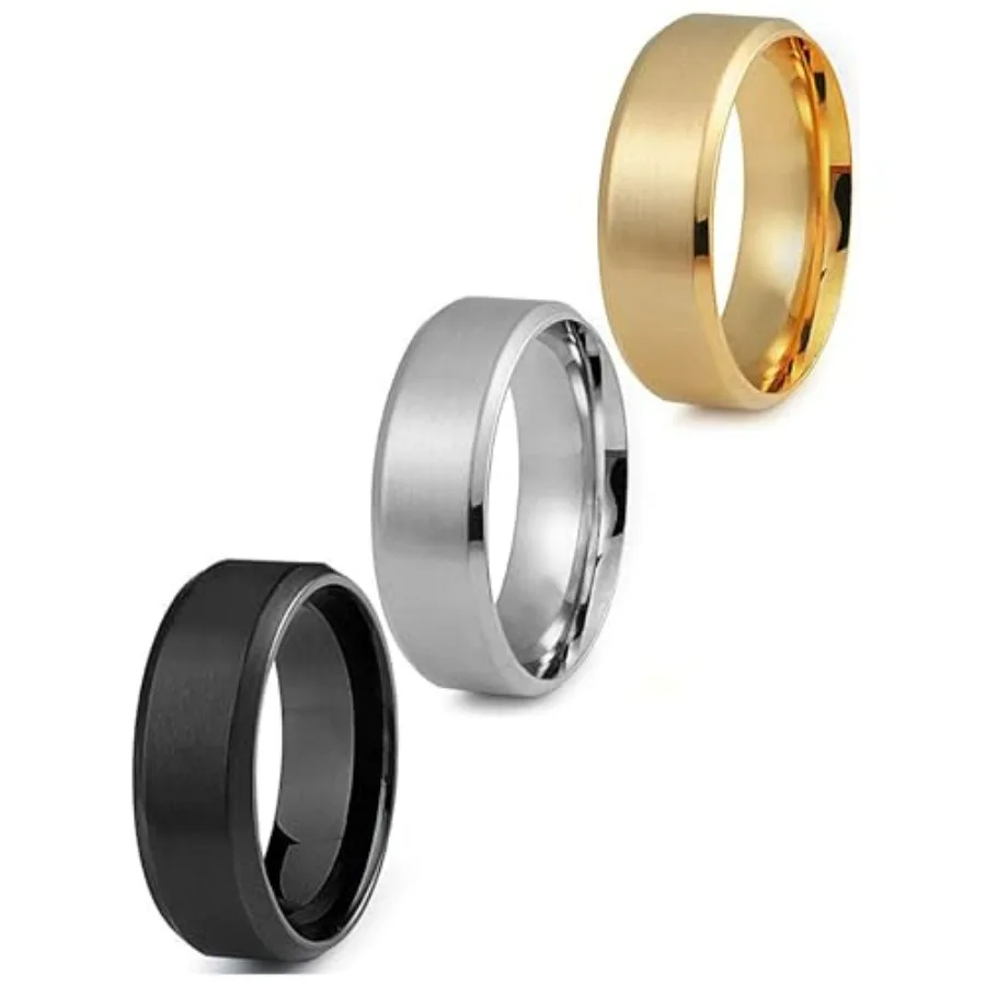Jstyle Stainless Steel Rings for Men Wedding Ring Cool Simple Band MM Width 3 Pcs A Set
Jstyle Stainless Steel Rings for Men Wedding Ring Cool Simple Band MM Width 3 Pcs A Set