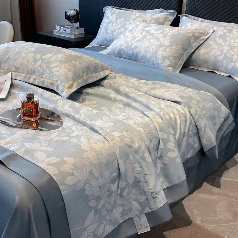 Popular printed washed Tencel summer quilt four-piece cool feeling ice silk summer quilt air conditioner quilt single double
Popular printed washed Tencel summer quilt four-piece cool feeling ice silk summer quilt air conditioner quilt single double