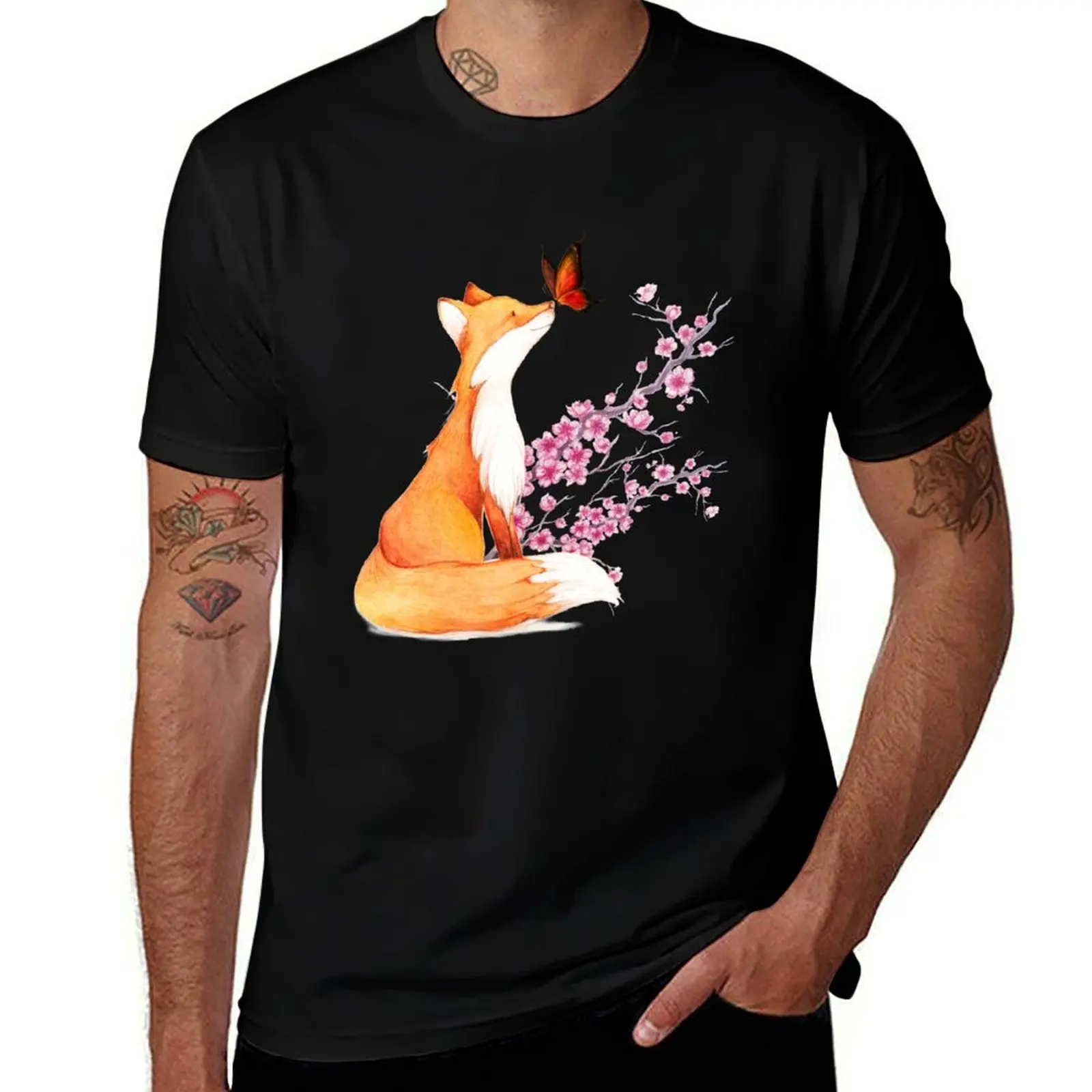 Fox Japanese Cherry Blossom Flower Vintage Gift T-Shirt blanks kawaii clothes Funny t-shirts t shirts men
Fox Japanese Cherry Blossom Flower Vintage Gift T-Shirt blanks kawaii clothes Funny t-shirts t shirts men
