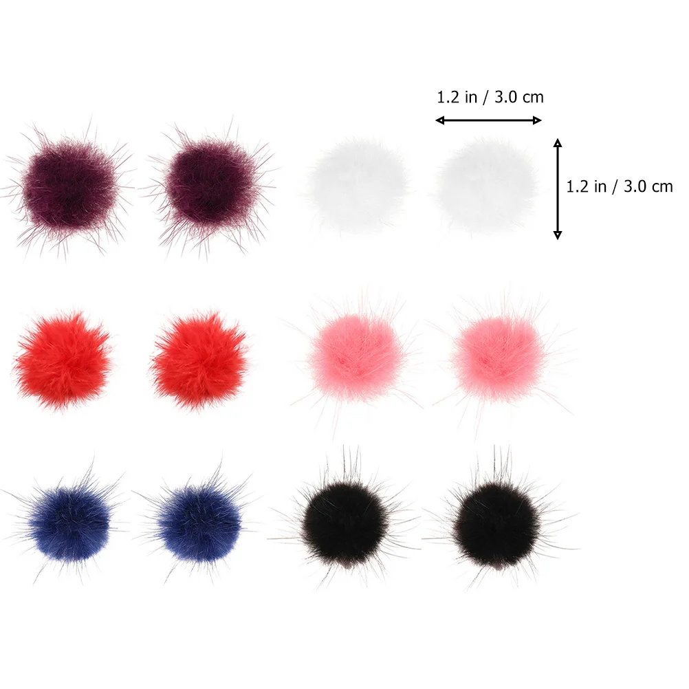 6Pairs Ball Earrings Handcrafted Elegant Drop Studs for Women Girls Teens Winter Charming Accessories Gift Women Earrings
6Pairs Ball Earrings Handcrafted Elegant Drop Studs for Women Girls Teens Winter Charming Accessories Gift Women Earrings