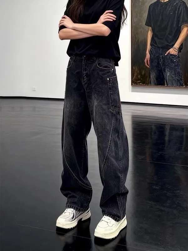 Bla Slim Fit Knife Denim Jeans Men's Winter American Cool High Street Sle Workwear Long Trousers Straight Cut Loose Fit
Bla Slim Fit Knife Denim Jeans Men's Winter American Cool High Street Sle Workwear Long Trousers Straight Cut Loose Fit