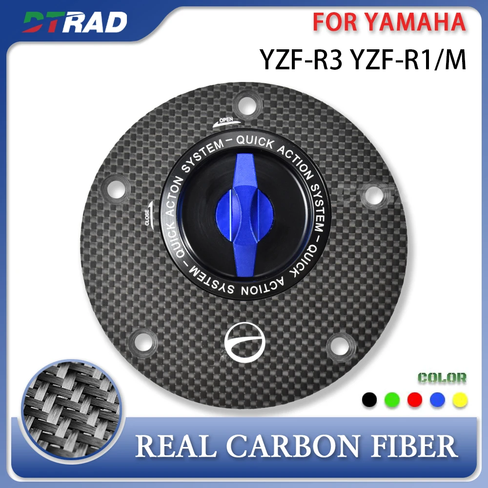 New 2025 For YAMAHA YZF-R3 YZF-R1 / R1M Carbon Fiber Fuel Tank Cap Quick Keyless Key Gas Tank Cover Motorcycle Accessories
New 2025 For YAMAHA YZF-R3 YZF-R1 / R1M Carbon Fiber Fuel Tank Cap Quick Keyless Key Gas Tank Cover Motorcycle Accessories