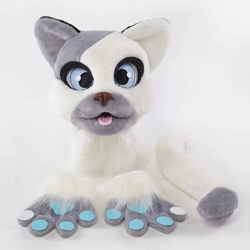 Кошка Fursuit белая кошка талисманы аксессуары голова лапы хвост Симпатичный плюшевый косплей реквизит для детей
Кошка Fursuit белая кошка талисманы аксессуары голова лапы хвост Симпатичный плюшевый косплей реквизит для детей