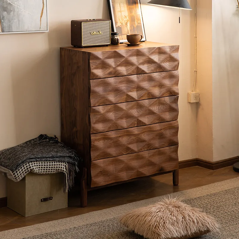 HYS North American black walnut American retro chest of drawers all solid wood against the wall Bedroom chest storage cabinet
HYS North American black walnut American retro chest of drawers all solid wood against the wall Bedroom chest storage cabinet