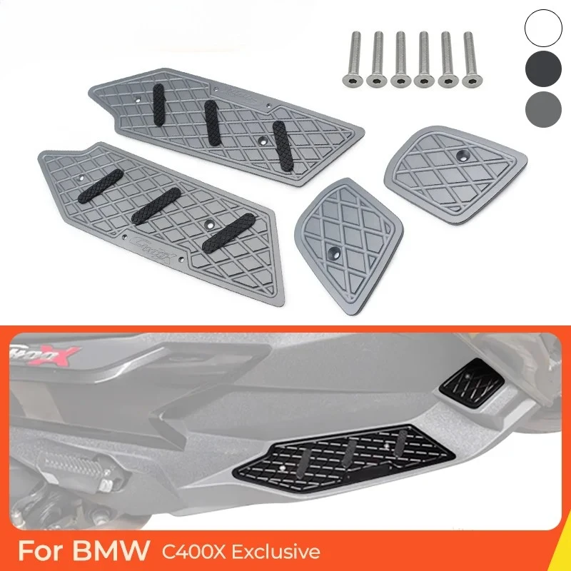 C400X Motorcycle Floorboard Mat Foot Pad Aluminum Alloy with Anti-Slip Rubber Surface Universal Fit for BMW C400X Footrest Pads
C400X Motorcycle Floorboard Mat Foot Pad Aluminum Alloy with Anti-Slip Rubber Surface Universal Fit for BMW C400X Footrest Pads