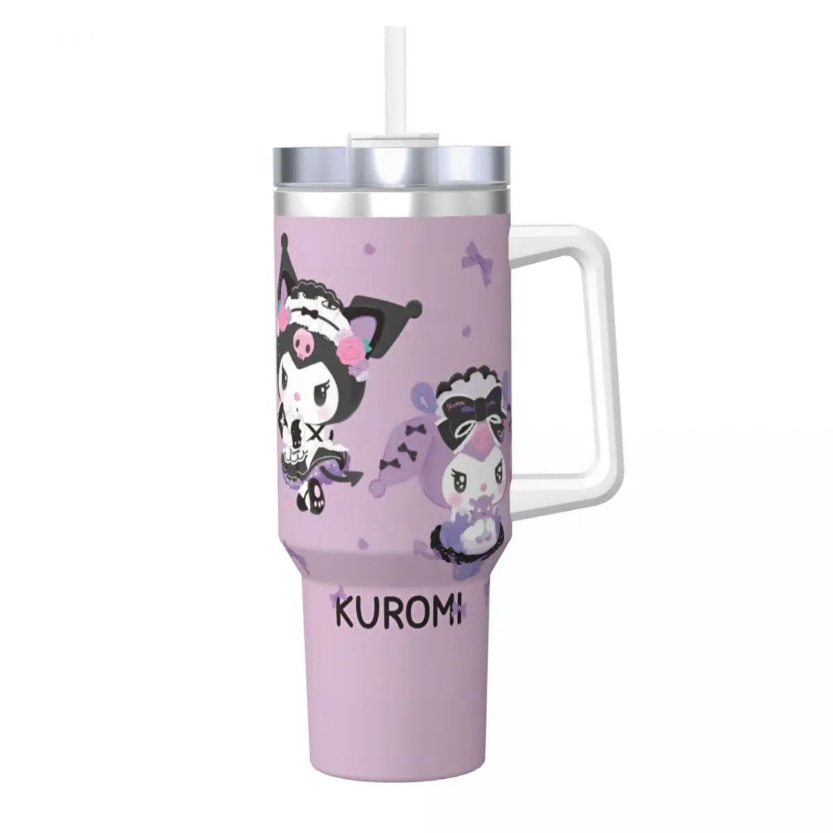 Kuromi Stainless Steel Tumbler Cartoon Anime Coffee Mug With Straws and Lid 40oz Mugs Cup Cold Drink Water Bottle
Kuromi Stainless Steel Tumbler Cartoon Anime Coffee Mug With Straws and Lid 40oz Mugs Cup Cold Drink Water Bottle
