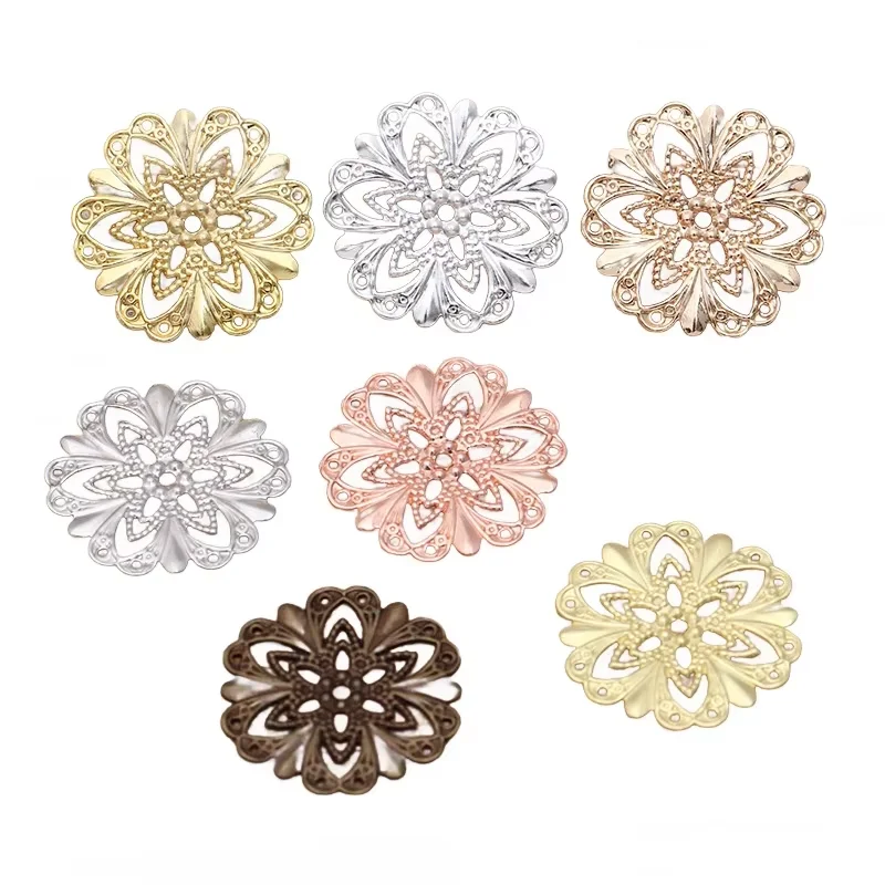 BoYuTe (100 Pieces/Lot) Metal Brass Stamping Filigree 21MM Flower Materials Diy Jewelry Making Accessories
BoYuTe (100 Pieces/Lot) Metal Brass Stamping Filigree 21MM Flower Materials Diy Jewelry Making Accessories
