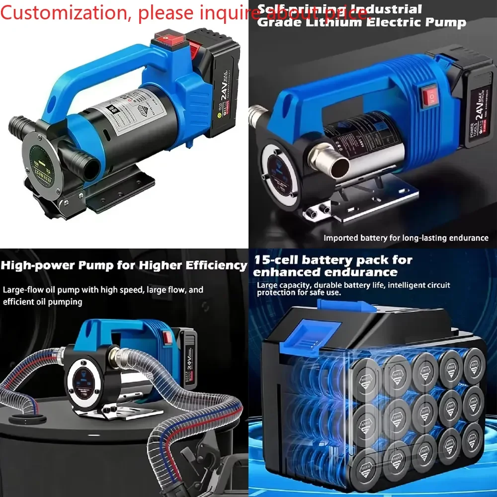 Lithium Battery Electric Oil Pump Wireless Pumping Small Portable Rechargeable Refueling Machine 24V 60L/min Self-priming
Lithium Battery Electric Oil Pump Wireless Pumping Small Portable Rechargeable Refueling Machine 24V 60L/min Self-priming