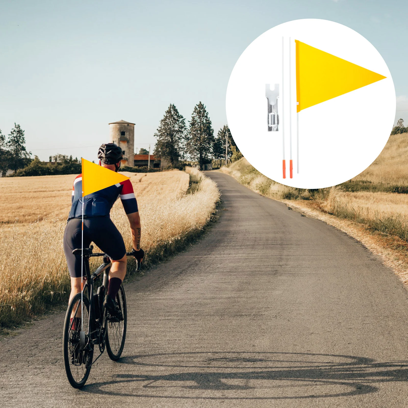 Bicycle Flagpole Trailer Bike Safety Device Portable Bicycles Children's Iron Painted Sheet Metal Cycling
Bicycle Flagpole Trailer Bike Safety Device Portable Bicycles Children's Iron Painted Sheet Metal Cycling