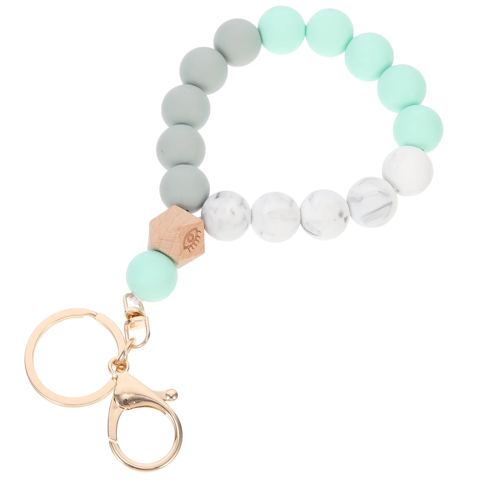 Silicone Beaded Keyring Wooden Beads Aesthetic Keychains Adorable Design Durable Bracelet Long Use Decorative Pendant Bag Keys
Silicone Beaded Keyring Wooden Beads Aesthetic Keychains Adorable Design Durable Bracelet Long Use Decorative Pendant Bag Keys