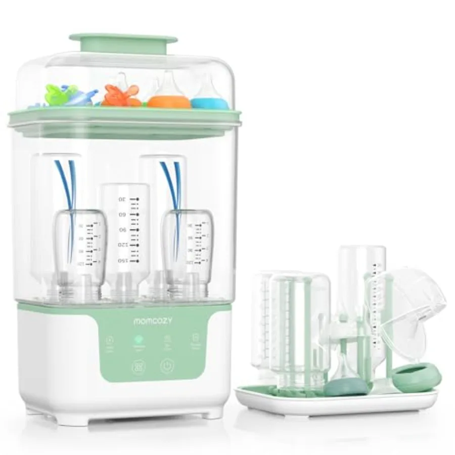 Baby bottle sterilizer and dryer for home use stainless steel white modular nesting space-saving design with 6-bottle capacity
Baby bottle sterilizer and dryer for home use stainless steel white modular nesting space-saving design with 6-bottle capacity