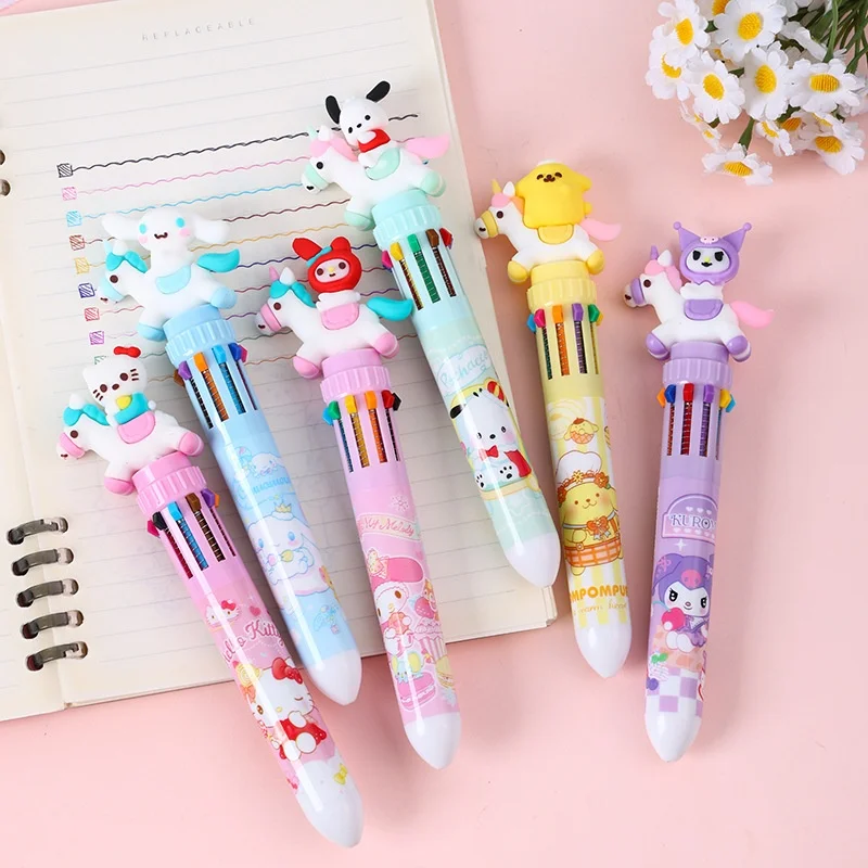 24 шт./лот Sanrio Kuromi Melody Cinnamoroll Pochacco 10 цветов шариковая ручка милые шариковые ручки для пресса школьные и офисные письменные принадлежности
24 шт./лот Sanrio Kuromi Melody Cinnamoroll Pochacco 10 цветов шариковая ручка милые шариковые ручки для пресса школьные и офисные письменные принадлежности