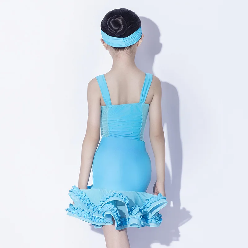 Children Clothing Blue Sleeveless Backless Latin Dance Kids Girls Bodysuit and Swing Skirts Stage Performance Dancing Costumes
Children Clothing Blue Sleeveless Backless Latin Dance Kids Girls Bodysuit and Swing Skirts Stage Performance Dancing Costumes