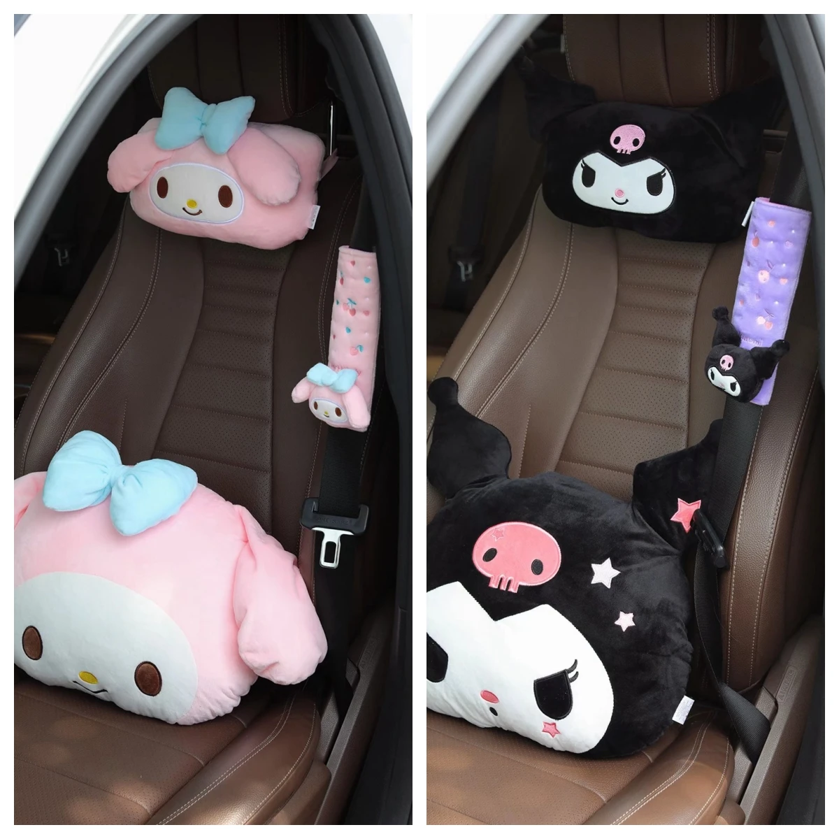 Автомобильная плюшевая подушка для шеи Sanrio Melody Kuromi, ремень безопасности, наплечная защита, декоративный чехол, милый подарок для украшения автомобиля
Автомобильная плюшевая подушка для шеи Sanrio Melody Kuromi, ремень безопасности, наплечная защита, декоративный чехол, милый подарок для украшения автомобиля