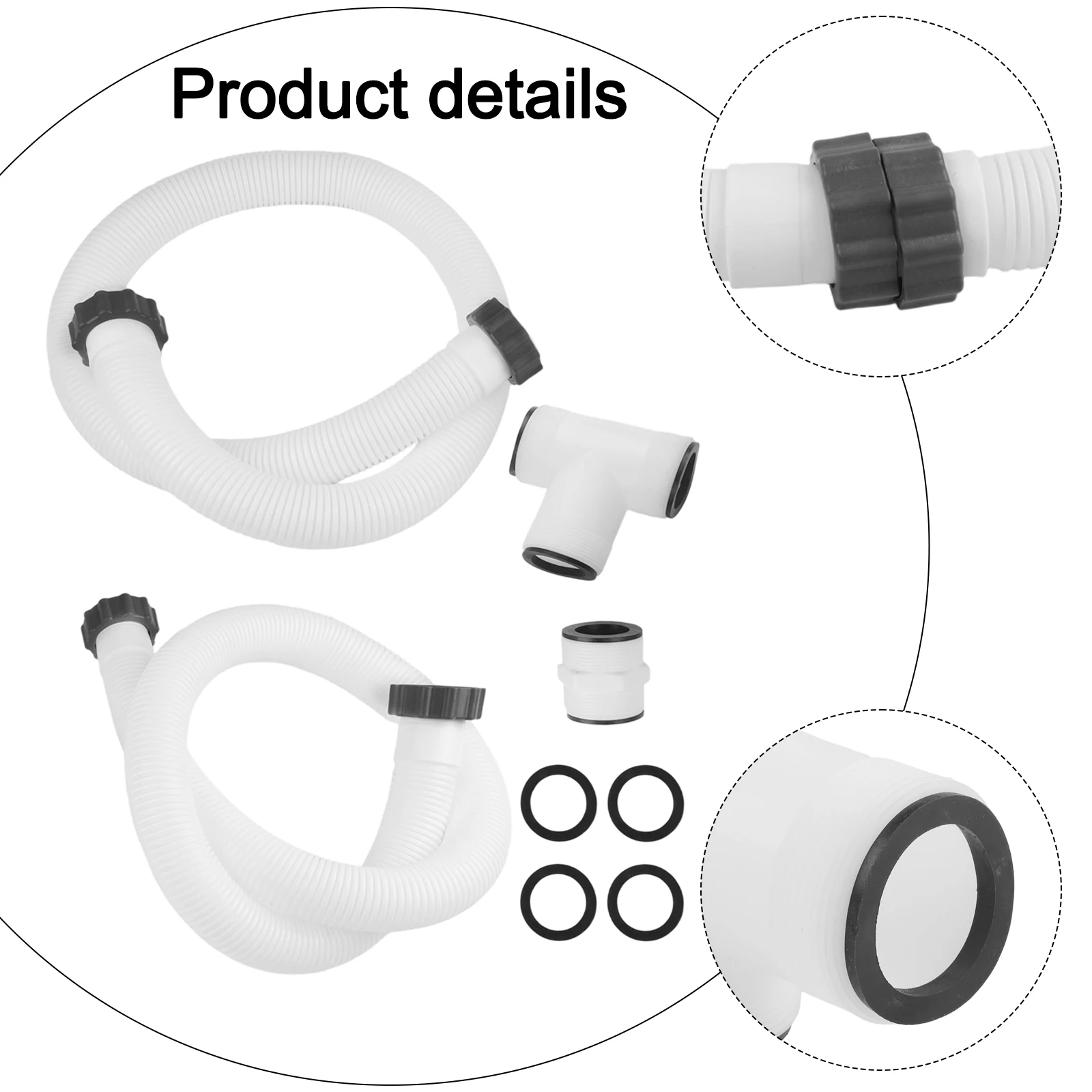 Adapter For Intex Pool Pump As Pictures Show Hose Connector With Gaskets Included Compatible With Saltwater Systems
Adapter For Intex Pool Pump As Pictures Show Hose Connector With Gaskets Included Compatible With Saltwater Systems