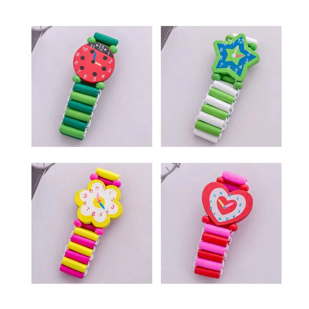 4 Pcs Toy Wood Cartoon Wristwatches Child Wood Watch Cartoon Ristwatches Stitch Safe Paint Patterns Puzzle Skills
4 Pcs Toy Wood Cartoon Wristwatches Child Wood Watch Cartoon Ristwatches Stitch Safe Paint Patterns Puzzle Skills