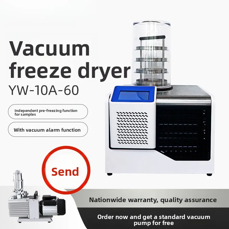YW-10A-60 Vacuum Freeze Dryer For Fruits, Vegetables, And Pet Food Small Laboratory Vacuum Oven Dryer
YW-10A-60 Vacuum Freeze Dryer For Fruits, Vegetables, And Pet Food Small Laboratory Vacuum Oven Dryer