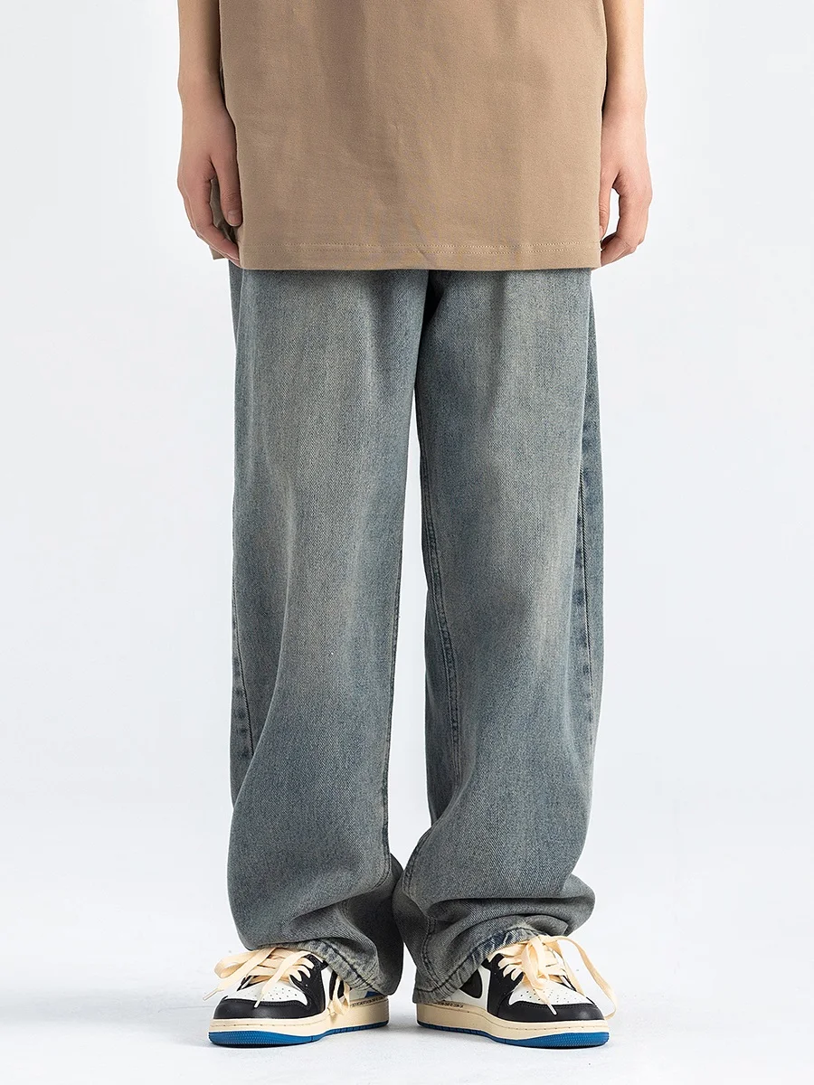 American Waed Vintage Blue Straight Leg Jeans Men's Casual Loose Wide Leg Long Pants Couple Match Trendy Autumn Leisure
American Waed Vintage Blue Straight Leg Jeans Men's Casual Loose Wide Leg Long Pants Couple Match Trendy Autumn Leisure