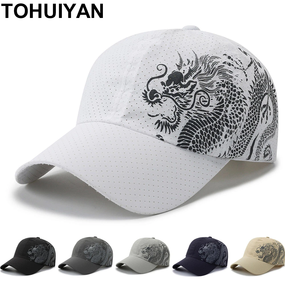 New Dragon Men Cap Summer Sun Protection Mesh Hats Bone Masculino Casquettes Sports Caps Curved Visor Baseball Hat for Female
New Dragon Men Cap Summer Sun Protection Mesh Hats Bone Masculino Casquettes Sports Caps Curved Visor Baseball Hat for Female