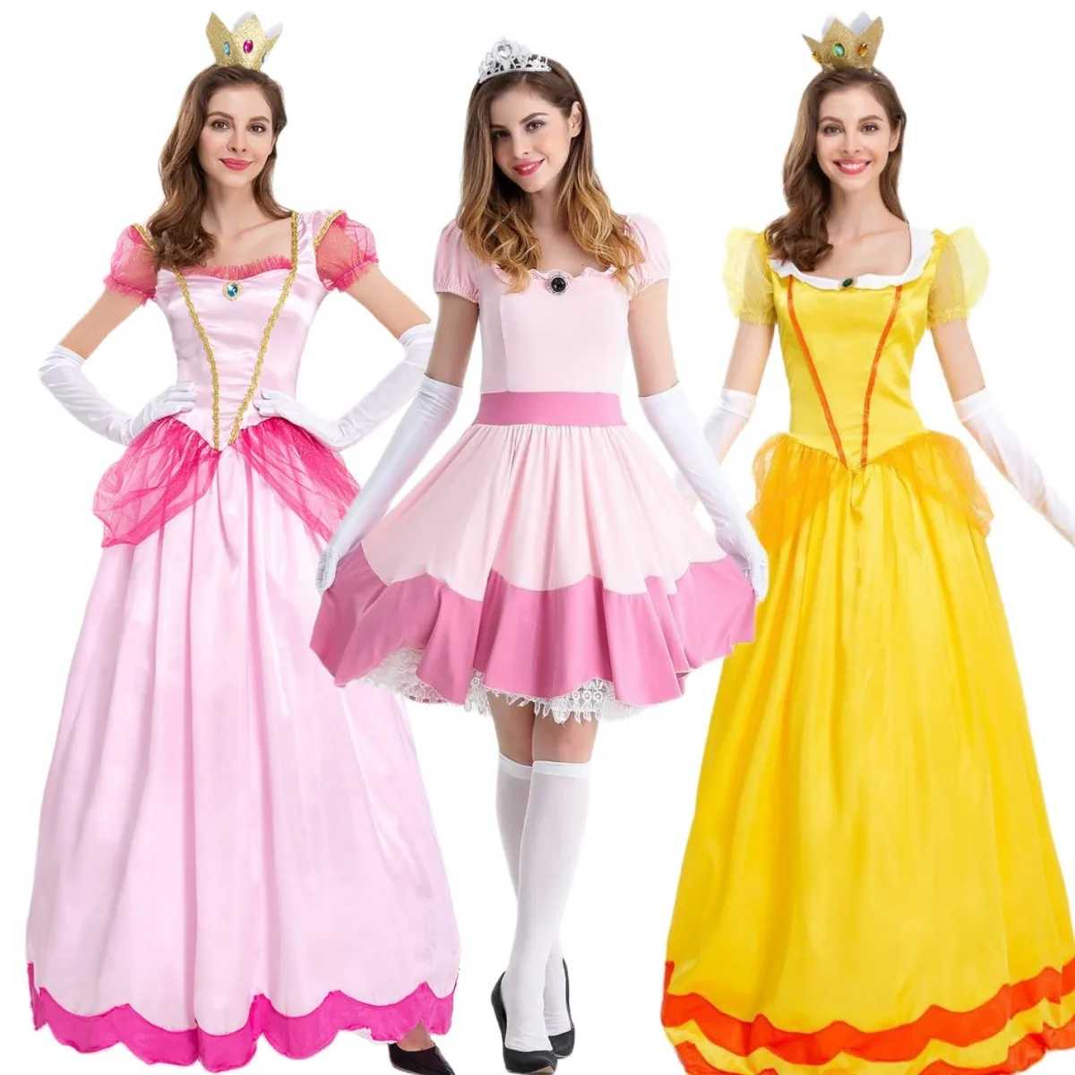 Adult Super Game Costume Christmas Pink Peach Princess Bikini Queen's Dress Halloween Queen's Attire Polyester Fiber
Adult Super Game Costume Christmas Pink Peach Princess Bikini Queen's Dress Halloween Queen's Attire Polyester Fiber