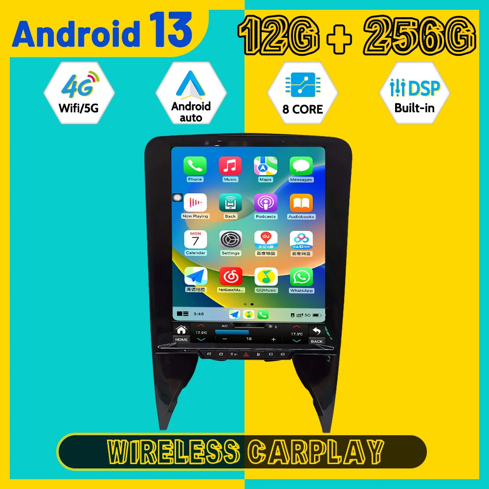 Vertical Car Multimedia Automotive Player For Lamborghini Gallardo Android Auto Carplay GPS Navigation Car Radio Head unit
Vertical Car Multimedia Automotive Player For Lamborghini Gallardo Android Auto Carplay GPS Navigation Car Radio Head unit