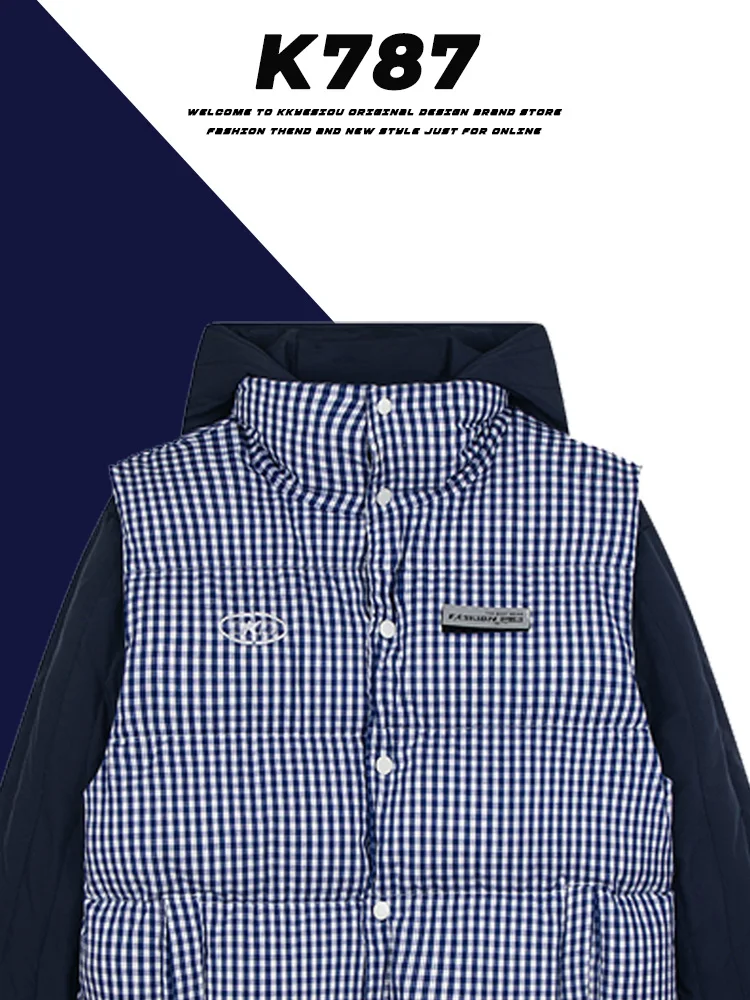 K787 American Retro Plaid Cotton Vest Jaet Men Women Thermal Commuting Bread Cotton Coat Youth ular Loose Fit Long Sve
K787 American Retro Plaid Cotton Vest Jaet Men Women Thermal Commuting Bread Cotton Coat Youth ular Loose Fit Long Sve