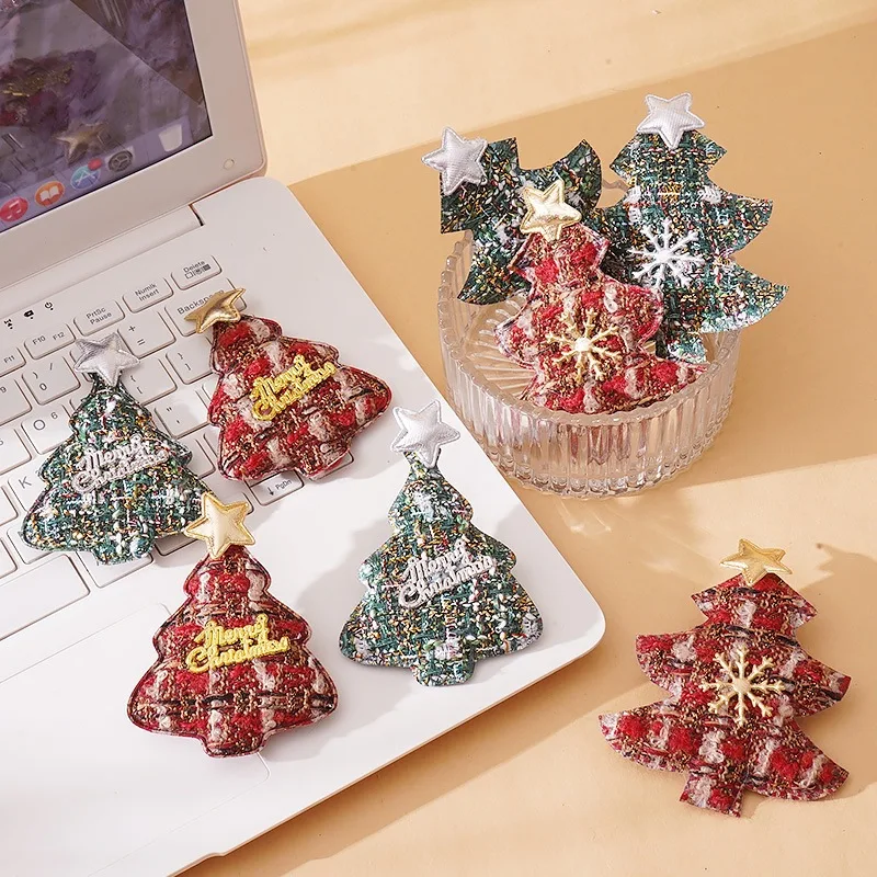 Christmas DIY Pendants Headwear Decorations Cartoon Letters Snowflakes Christmas Trees Children's Hair Accessories Brooches
Christmas DIY Pendants Headwear Decorations Cartoon Letters Snowflakes Christmas Trees Children's Hair Accessories Brooches