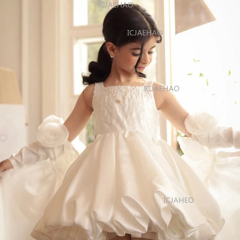 Girls Children Birthday White Wedding New Kids Princess Dress Flower Girl Banquet Formal Pageant Elegant Evening Gown Costume
Girls Children Birthday White Wedding New Kids Princess Dress Flower Girl Banquet Formal Pageant Elegant Evening Gown Costume