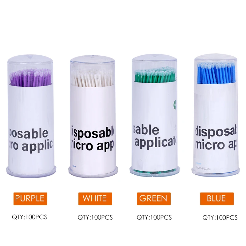 100pcs/set Disposable Micro Brushes Applicators Apply Medicine Brush Personal Eyelash Mascara Care Tools
100pcs/set Disposable Micro Brushes Applicators Apply Medicine Brush Personal Eyelash Mascara Care Tools