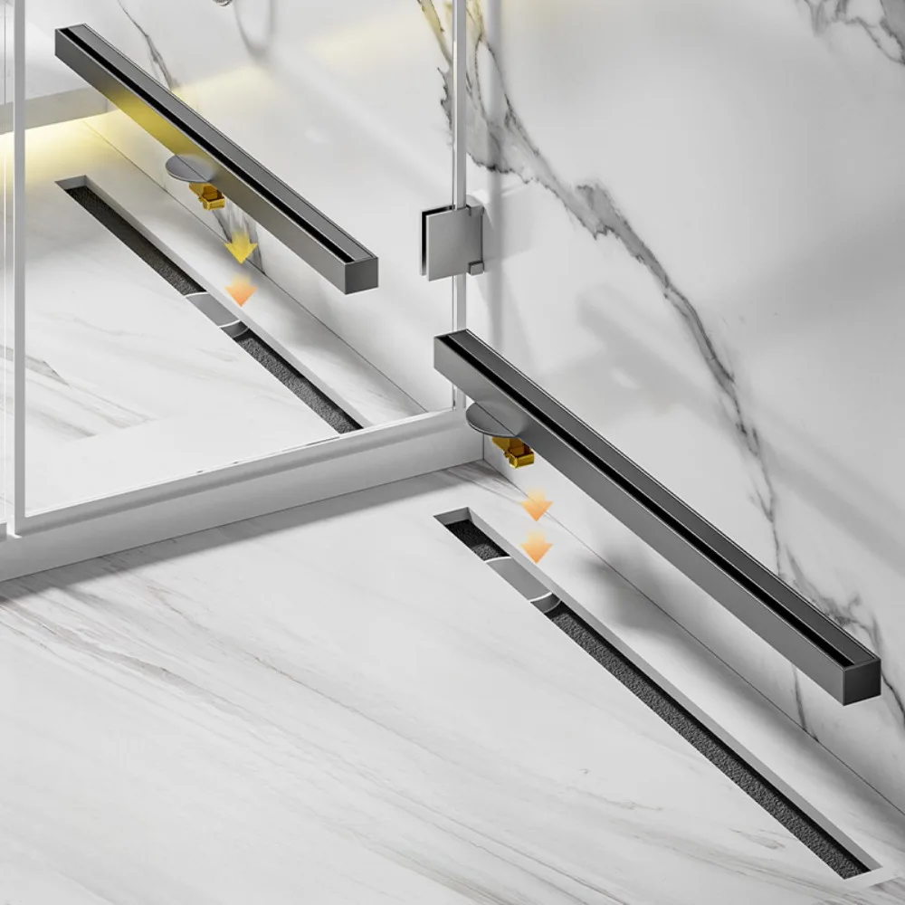 Very narrow line rectangular floor drain deodorant wide stainless steel gun gray shower long strip minimalist large drainage
Very narrow line rectangular floor drain deodorant wide stainless steel gun gray shower long strip minimalist large drainage