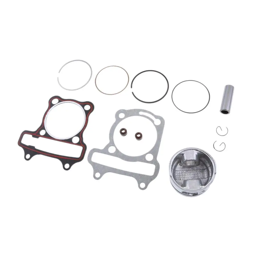 Durable Piston Rings Pin Gaskets Kit Metal Cylinder Head for GY6 150cc Motorcycle and Dirt Bike Repair
Durable Piston Rings Pin Gaskets Kit Metal Cylinder Head for GY6 150cc Motorcycle and Dirt Bike Repair