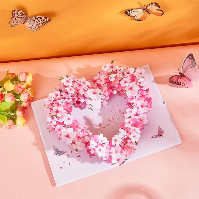 Valentine's Day Pink Cherry Blossom Pop Up Card Box Bouquet Birthday Mother's Day Handmade Gift for Girlfriend
Valentine's Day Pink Cherry Blossom Pop Up Card Box Bouquet Birthday Mother's Day Handmade Gift for Girlfriend