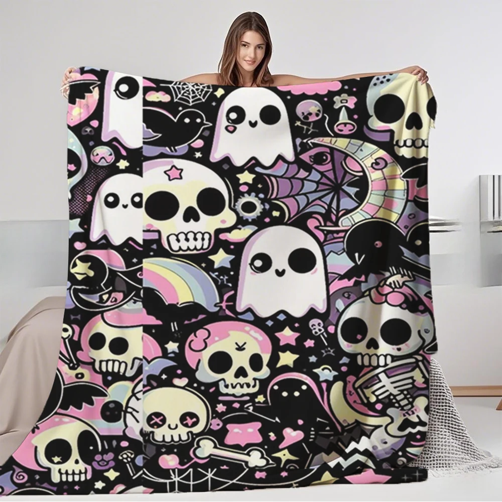 Seasonal Decor Flannel Cozy Blanket Kawaii Gothic Halloween Raven Bedspread Faux Fur Throw Scandinavian Hypoallergenic Durable
Seasonal Decor Flannel Cozy Blanket Kawaii Gothic Halloween Raven Bedspread Faux Fur Throw Scandinavian Hypoallergenic Durable