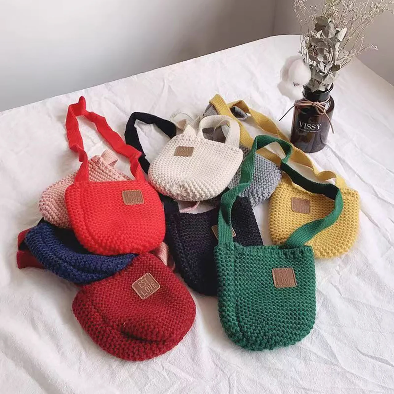 Autumn Winter Knitted Crossbody Bags Children Backpacks Solid Color Woolen Baby Shoulder Bag Boys Girls Coin Purses Kids Handbag
Autumn Winter Knitted Crossbody Bags Children Backpacks Solid Color Woolen Baby Shoulder Bag Boys Girls Coin Purses Kids Handbag