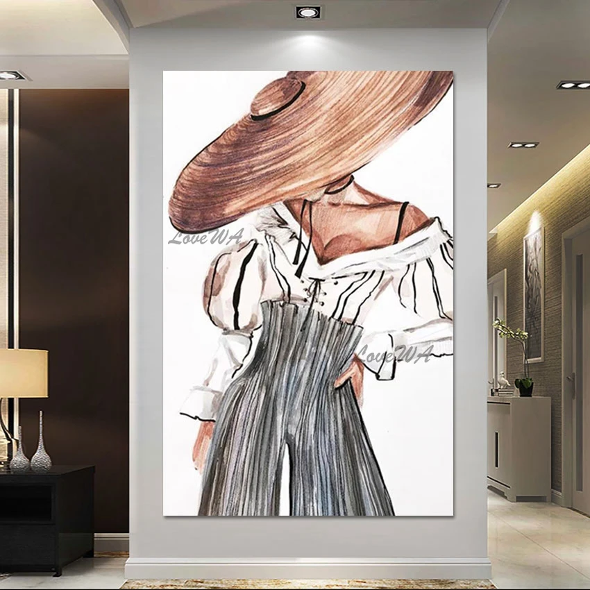 Modern Textured Wall Art Canvas Picture Abstract Self Portrait Dress Hand Drawing Unframed Indian Sexy Women Painting Gift
Modern Textured Wall Art Canvas Picture Abstract Self Portrait Dress Hand Drawing Unframed Indian Sexy Women Painting Gift