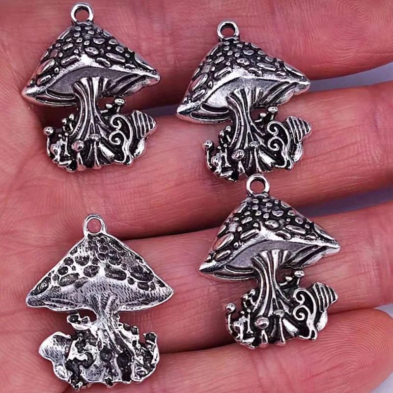 50pcs Zinc alloy Metal Antqiue Silver Color Mushroom Charms Pendant Earring necklace Charm women man Handmade Accessories DIY
50pcs Zinc alloy Metal Antqiue Silver Color Mushroom Charms Pendant Earring necklace Charm women man Handmade Accessories DIY