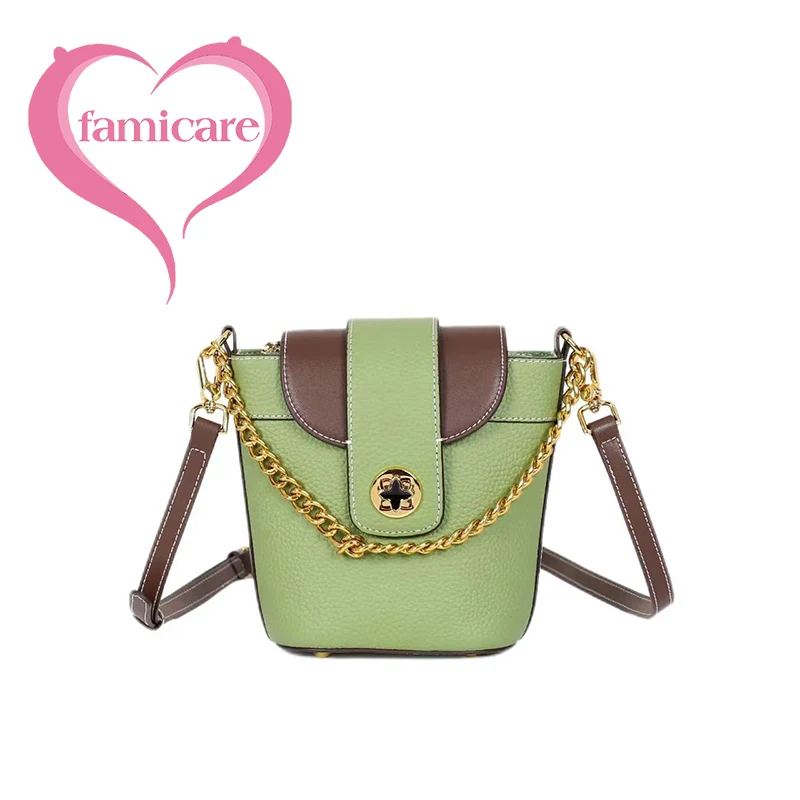 Female Genuine Leather One-Shoulder Crossbody Bag 2022 Fashion Simple And Versatile Ladies Handbag Niche Temperament Bucket Pack
Female Genuine Leather One-Shoulder Crossbody Bag 2022 Fashion Simple And Versatile Ladies Handbag Niche Temperament Bucket Pack