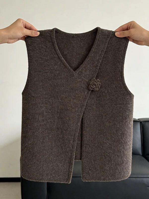 plus Size Women's Knitted Sleeveless Vest Spring 2026 Floral Design Casual Style V-Neck Warmth Inner Wear Thickened Loose Fit
plus Size Women's Knitted Sleeveless Vest Spring 2026 Floral Design Casual Style V-Neck Warmth Inner Wear Thickened Loose Fit
