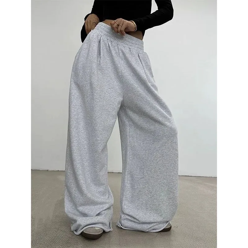 Deeptown Grey Oversized Women's Sweatpants Wide Leg Sport Pants High Waist Basic Korean Fashion Baggy Jogging Casual Trousers
Deeptown Grey Oversized Women's Sweatpants Wide Leg Sport Pants High Waist Basic Korean Fashion Baggy Jogging Casual Trousers