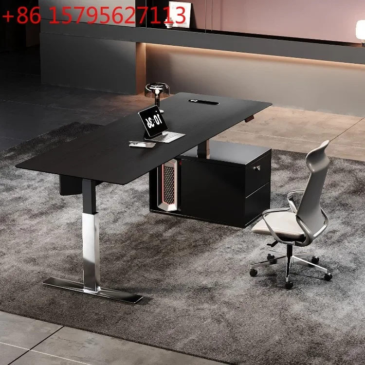 Electric lift boss table office intelligent supervisor table and chair combination minimalist modern desk
Electric lift boss table office intelligent supervisor table and chair combination minimalist modern desk