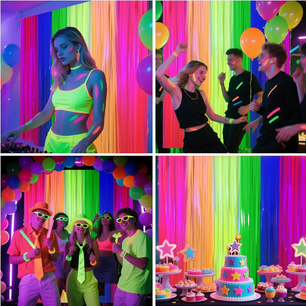 1x2m Fluorescent Macaron Colored Rain Curtain Rainbow Rainsilk Wedding Party Background Supplies Happy Birthday Party Decors
1x2m Fluorescent Macaron Colored Rain Curtain Rainbow Rainsilk Wedding Party Background Supplies Happy Birthday Party Decors
