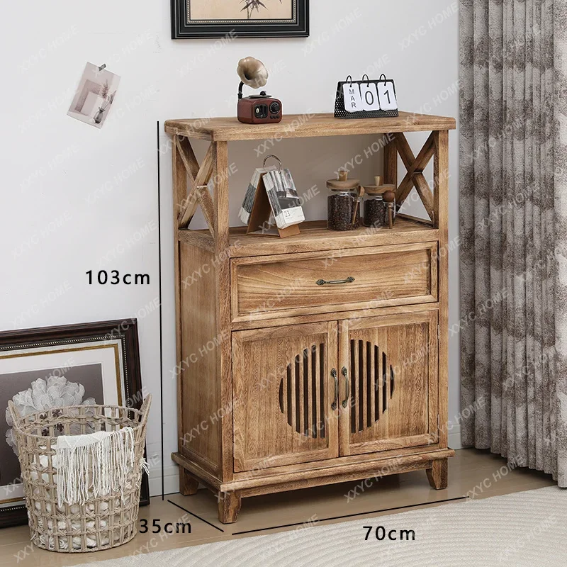 tea solid wood dining side retro style storage living room balcony entrance cabinet
tea solid wood dining side retro style storage living room balcony entrance cabinet