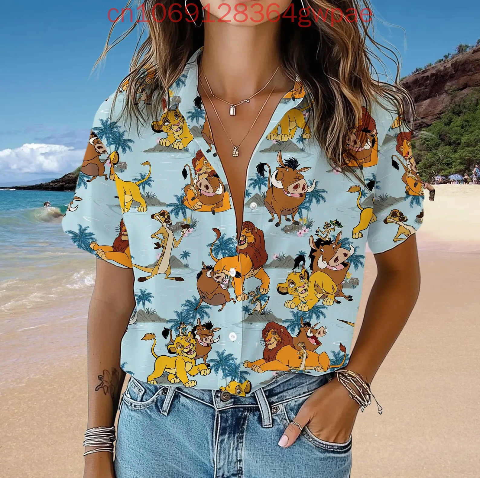 Женская рубашка «Король Лев Симба», модная гавайская рубашка на пуговицах, летние повседневные женские пляжные рубашки с короткими рукавами для отпуска Диснея
Женская рубашка «Король Лев Симба», модная гавайская рубашка на пуговицах, летние повседневные женские пляжные рубашки с короткими рукавами для отпуска Диснея