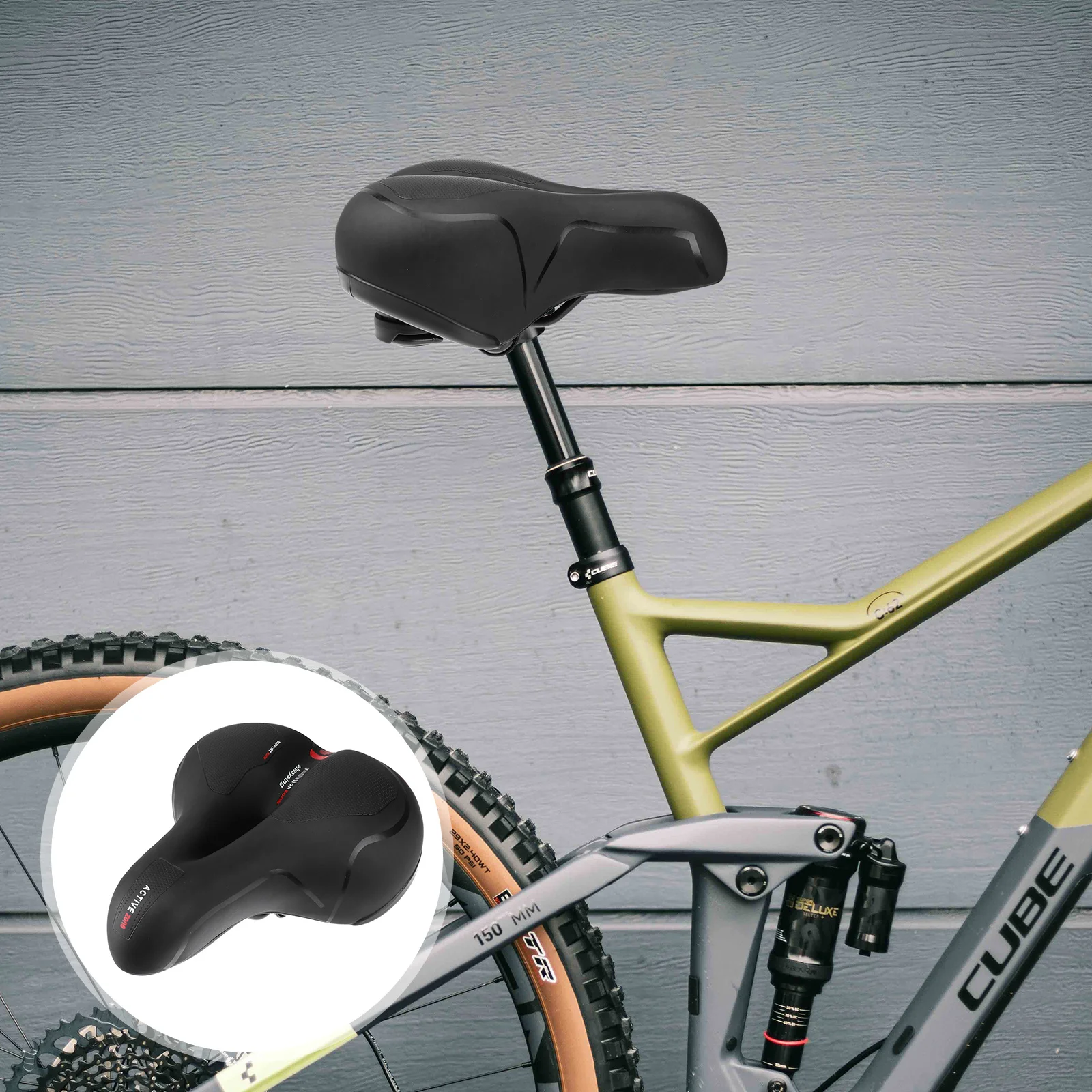 Bike Seat Absorbing Comfortable Wide Padded Replacement Saddle with Suspension Ball Design
Bike Seat Absorbing Comfortable Wide Padded Replacement Saddle with Suspension Ball Design