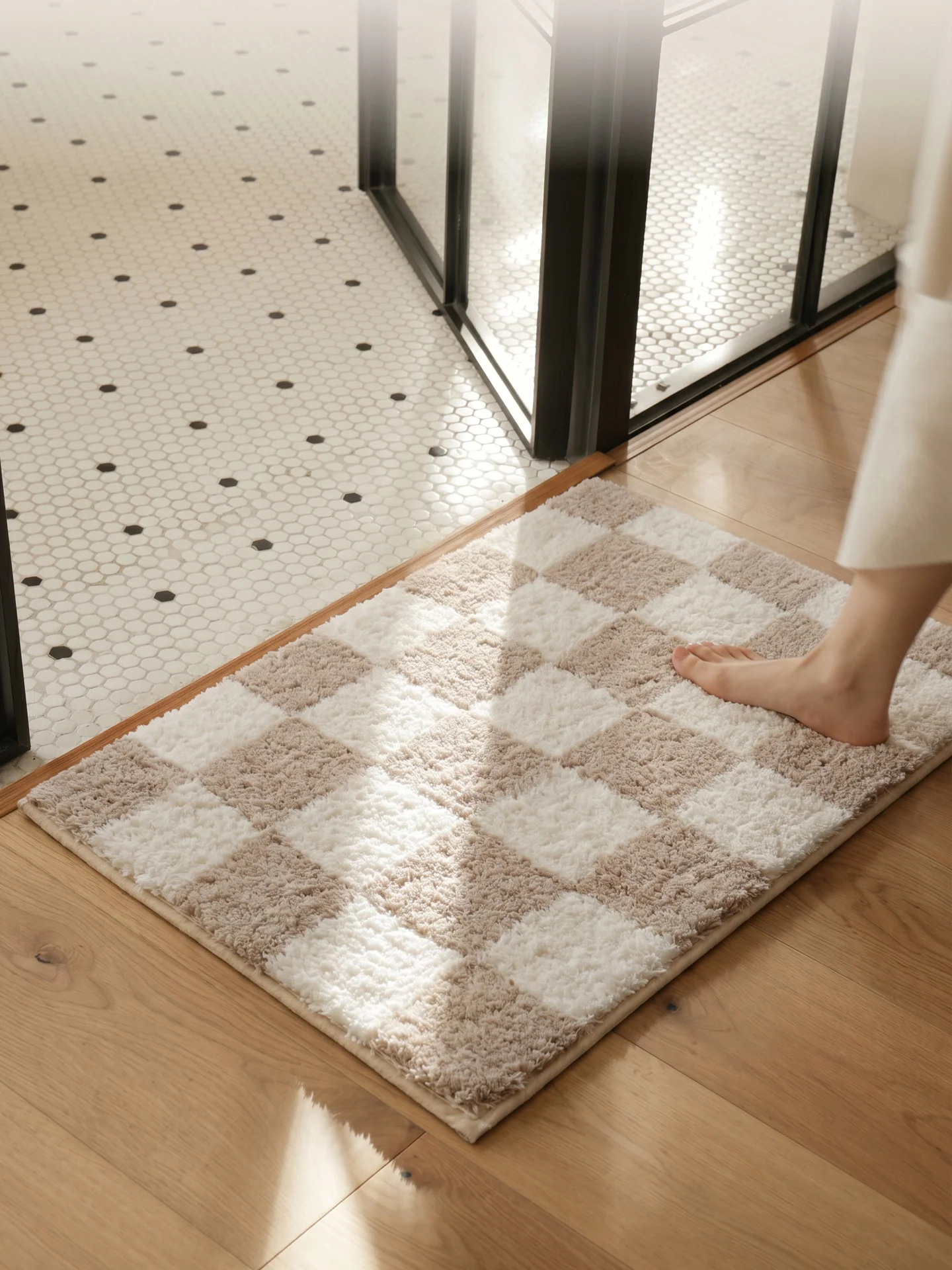 Nordic Style Bathroom Anti-Slip Thickened Velvet Door Mat Home Use Bathroom Entrance Cream Plaid Carpet Water Absorbent Floor...
Nordic Style Bathroom Anti-Slip Thickened Velvet Door Mat Home Use Bathroom Entrance Cream Plaid Carpet Water Absorbent Floor...
